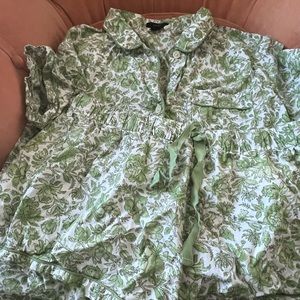 j crew - green pajamas - medium